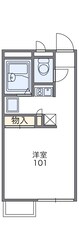 レオパレスＦＵＪＩＩの物件間取画像